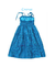 Vestido MENINA INFANTIL Xadrez Turquesa Abacaxi -83485 - comprar online
