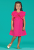 Vestido MENINA MINI Manga Jabour Rosa Pink - 84973