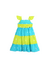 Vestido MENINA INFANTIL Sol Turquesa Verde - 84053 na internet