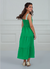 Vestido MENINA TEEN Longo Detalhe Cintura Verde - 85136 - Travessura