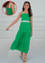 Vestido MENINA TEEN Longo Detalhe Cintura Verde - 85136 na internet