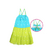 Vestido MENINA TEEN Alça Sol Verde e Azul - 84157 - comprar online