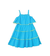 Vestido MENINA TEEN Turquesa Babado Galles - 83551 - comprar online