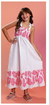 Vestido MNINA TEEN Longo Alças Barrado - 85248