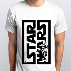 Camiseta T-Shirt Branca Star Wars, Stormtrooper Geek Nerd Theme
