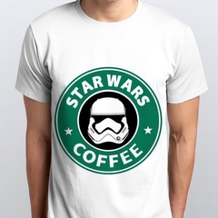 Camiseta T-Shirt Branca Star Wars, StormTroopers Geek Nerd Theme
