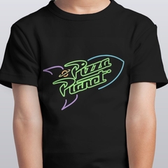 Camiseta T-Shirt Preta Pizza Planet, Disney Pixar Geek Nerd Theme - comprar online
