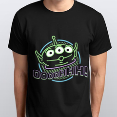 Camiseta T-Shirt Preta Ooohh Garra! Toy Story Pixar Geek Nerd Theme