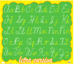 Lamina letra cursiva