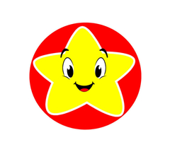 Rollo stickers estrella