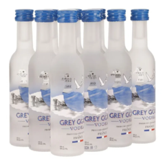 Caja 120 piezas Vodka Grey Goose 50 ml