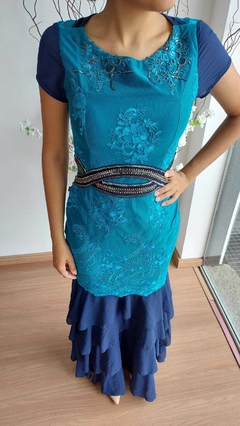 vestido de festa com pedraria - loja online