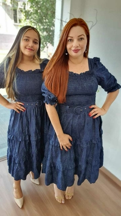 Vestido midi Bianca - Dgoesmoda Feminina