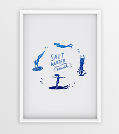 "Salt Water Rebirth" serigrafía de edición limitada (35 x 50 cm) - comprar online