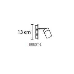 Aplique pared cromo Brest 1 - Tirenti