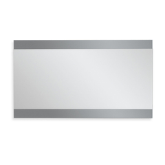 Espejo rectángulo base gris