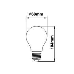 Lampara led filamento clara gota 4w en internet