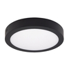 Plafon negro aplique led circular 18w led luz fria