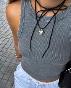 collar grey mini