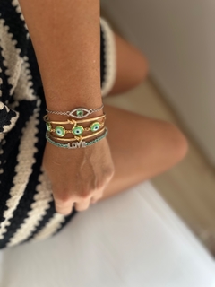 Pulseira Olho Grego Verde - comprar online