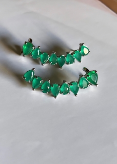 Earcuff Gotas Verde