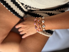 Pulseira Olho Grego Rosa Baby - comprar online