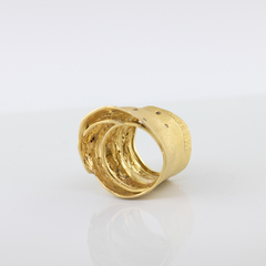 Anel em Ouro Amarelo e Diamante Brown - Cod. A10056