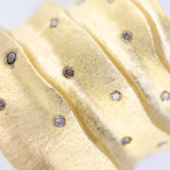 Anel em Ouro Amarelo e Diamante Brown - Cod. A10056