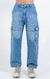 Jean Cargo Baggy MURAKAMI Celeste - comprar online