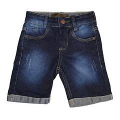 BERMUDA INFANTIL MASCULINO, JEANS AZUL DESTROYED Ref. 12503 TAM 3