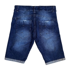 BERMUDA INFANTIL MASCULINO, JEANS AZUL ESTONADO E DESTROYED Ref. 187206 - comprar online