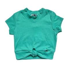 Blusa infantil feminina, malha canelada cotelê - Ref. 5918