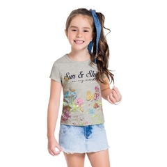 Blusa Infantil, Sun & Shine Mescla Ref. 34196