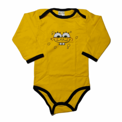 BODY PERSONAGEM MANGA LONGA BOB ESPONJA S/ OCULOS - REF. 233238.04016 TAM P | M | G