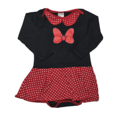 BODY INFANTIL MENINA, MANGA LONGA PERSONAGEM MINNIE (C/SAIA) - REF. 44/46.04016