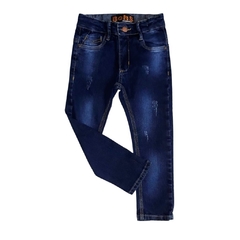 CALÇA INFANTIL MASCULINA, JEANS AZUL DESTROYED Ref. 38403 - MMary Kids Roupas Infantis