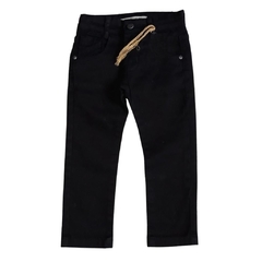 CALÇA INFANTIL MASCULINA, JEANS EM ALGODÃO PRETO REF. 300903