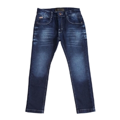 Calça infantil menino, jeans azul estonado Ref. 649206