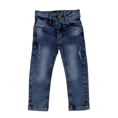 CALÇA INFANTIL MASCULINO, JEANS ESTONADO E DESTROYED REF. 38301