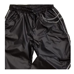 Calça infantil feminina, Jogger corta vento com detalhe corrente - Ref. 5965 - loja online