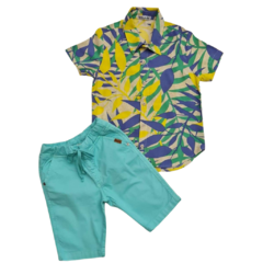 CAMISA INFANTIL MASCULINA, VISCOSE ESTAMPADA REF. 5990 - MMary Kids Roupas Infantis