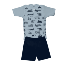 CONJUNTO BODY MANGA CURTA E SHORTS - REF. REF. 82.03005VAR TAM M | 2 | 3