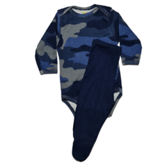 Conjunto body, camuflado azul e calça c/ pezinhos - Ref. 940.03006 na internet