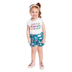 Conjunto Infantil Feminino, Sunshine Natural Ref. 34180-NATU