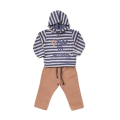 Conjunto Infantil Masculino, Calça e Blusão com Capuz - DNM Ref. 31902A TAM G