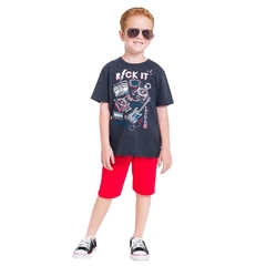 Conjunto Infantil Masculino, Rock It Cinza Ref. 34309