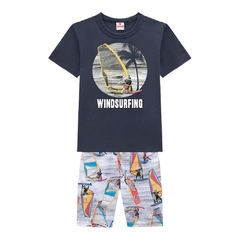 Conjunto Infantil Masculino, Windsurfing Cinza - Ref. 34280 na internet