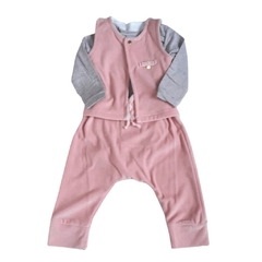 Conjunto Infantil, com calça e colete Sou Fashion Ref. 60199