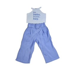 Conjunto Infantil Feminino, Pantacourt Top - Ref. 5994 - loja online