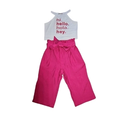 Conjunto Infantil Feminino, Pantacourt Top - Ref. 5994